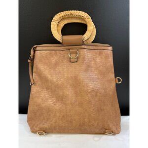 Vintage Womens Tan 3 Way Convertible Bag SKU 6408